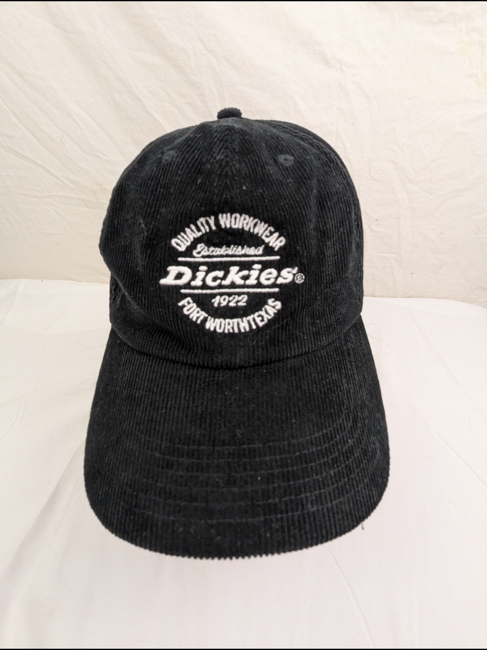 Dickies Black Corduroy Logo Cap